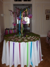ava in wonderland escort card table